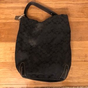 Authentic Black Coach Tote No. G15-6083